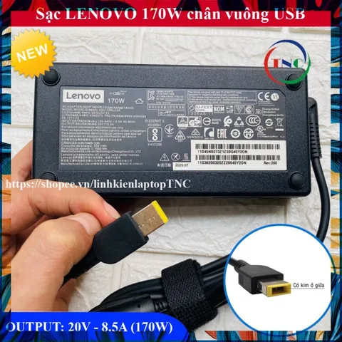 Sạc Laptop Lenovo 20V-8.5A 170W chân USB Lenovo Gaming Legion 5 PHỤ KIỆN LAPTOP