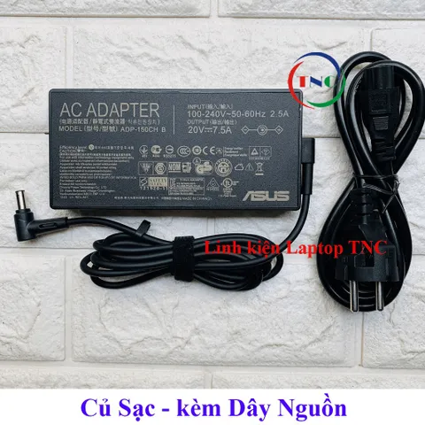 Sạc Laptop Asus 20V - 7.5A - 150W Chân kim đầu sạc 6.0*3.7mm PHỤ KIỆN LAPTOP