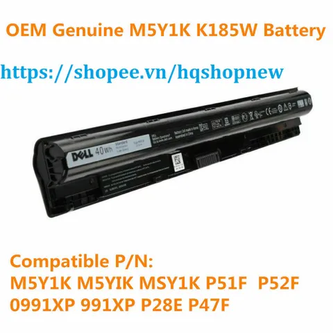 Pin Dell Inspiron 3451 3558 3458 3558 3551 5551 5555 5558 5758 15-5000 5559 3559 3459 5459 5458 3567 M5Y1K ZIN PHỤ KIỆN