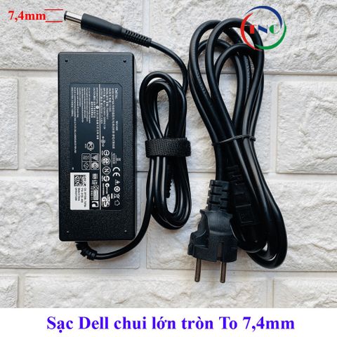 Sạc Laptop Dell 90W Chân Tròn To 19.5V 4.62A - Phụ Kiện Chất Lượng Cao, Bảo Hành 12 Tháng