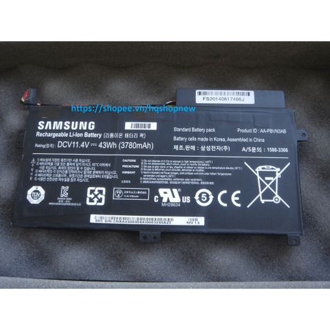 Pin Laptop Samsung AA-PBVN3AB 43W cho NP370, NP450, 510R5E - Sản phẩm chính hãng, mới 100% bảo hành nhanh chóng