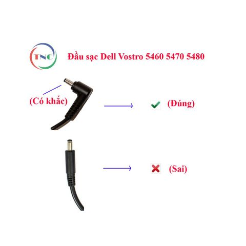 Sạc Laptop Dell Vostro 5460 5470 5480 5560 Chân Nhỏ 19.5V 4.62A - Hàng Chính Hãng, Bảo Hành 12 Tháng