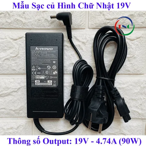 [Sạc ZIN] Sạc Laptop LENOVO 20V - 4.5A / 19V - 4.74A (90W) chân To Φ5.5*2.5mm cho G580 G560 G570 G550 Z560 Z565 Z570 PHỤ