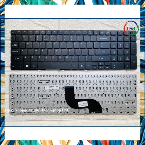 Phím Laptop Thay Thế Acer Aspire 5810 5742 5745 E1-571 5820 Đen Tiếng Anh - Bảo Hành 9 Tháng, Dễ Lắp Đặt