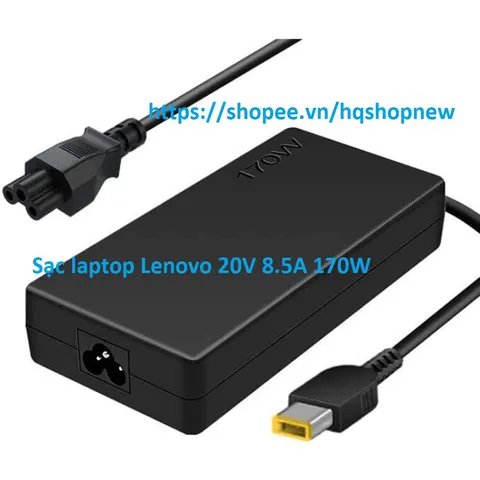 [Sạc zin] Sạc laptop Lenovo 20V 8.5A 170W Y530 - 15ICH P71 W540 W541 Y540 - 15IRH chân vuông slim PHỤ KIỆN LAPTOP