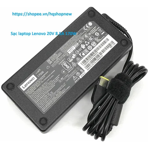 [Sạc zin] Sạc laptop Lenovo 20V 8.5A 170W Y530 - 15ICH P71 W540 W541 Y540 - 15IRH chân vuông slim PHỤ KIỆN LAPTOP