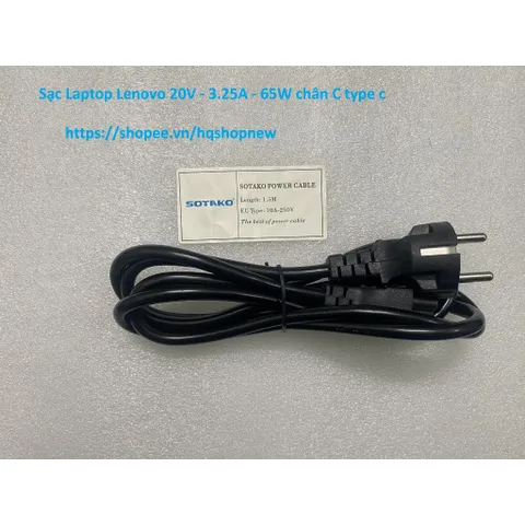[Sạc zin] Sạc Laptop Lenovo 20V - 3.25A - 65W chân C type c PHỤ KIỆN LAPTOP