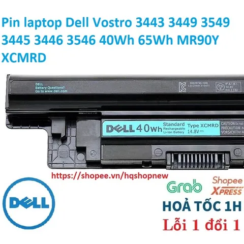 Pin laptop Dell Vostro 3443 3449 3549 3445 3446 3546 40Wh 65Wh MR90Y XCMRD PHỤ KIỆN LAPTOP