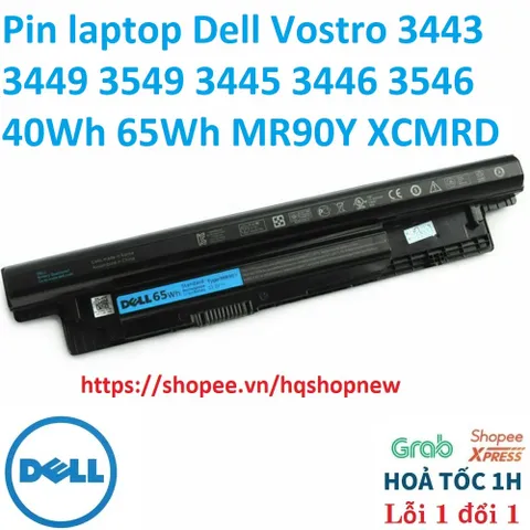 Pin laptop Dell Vostro 3443 3449 3549 3445 3446 3546 40Wh 65Wh MR90Y XCMRD PHỤ KIỆN LAPTOP