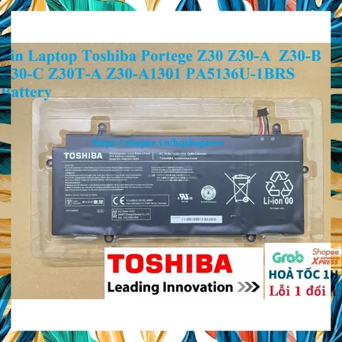 Pin Laptop Toshiba Portege Z30 Z30-A Z30-B Z30-C Z30T-A 14.8V PA5136U-1BRS - Phụ Kiện Laptop Chính Hãng, Bảo Hành 5 Tháng