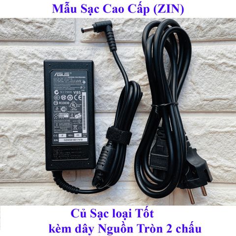 Sạc Laptop Asus Chân To 65W 19V 3.42A - Adapter Chính Hãng, Phụ Kiện Laptop Đen Bảo Hành 12 Tháng