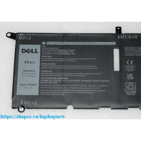 Pin laptop Dell XPS 9370 9380 5390 INSPIRON 5390 5391 7390 7391 DXGH8 HK6N5 52W 45W PHỤ KIỆN LAPTOP