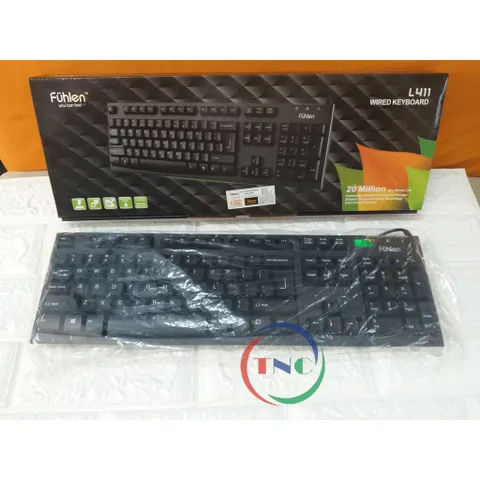 Bàn Phím Rời Có Dây Fuhlen L411 Chính Hãng NINZA - Phụ Kiện Laptop Thích Hợp Để Soạn Thảo Và Chơi Game 100% Mới