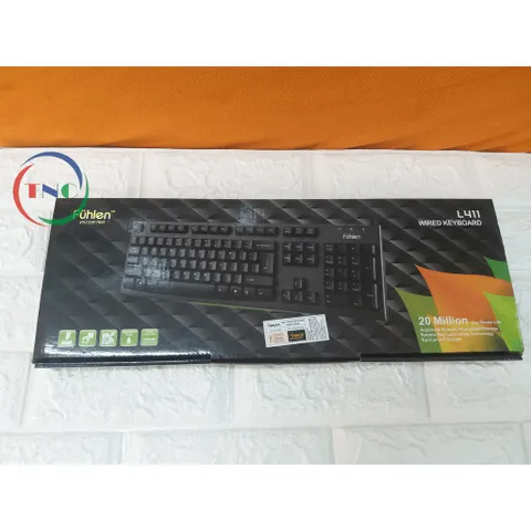Bàn Phím Rời Có Dây Fuhlen L411 Chính Hãng NINZA - Phụ Kiện Laptop Thích Hợp Để Soạn Thảo Và Chơi Game 100% Mới
