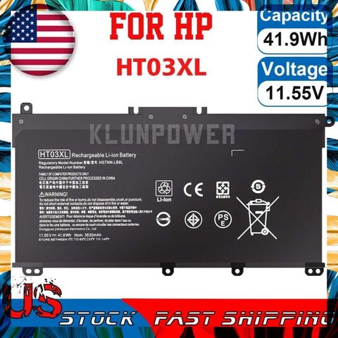 Pin laptop HP HT03XL cho Pavilion 14-CE, 14-CF, 15-DA, 15-CS, 15-CW, 15-CU - Dung lượng 3470mAh, hàng mới, Li-ion chất lượng cao