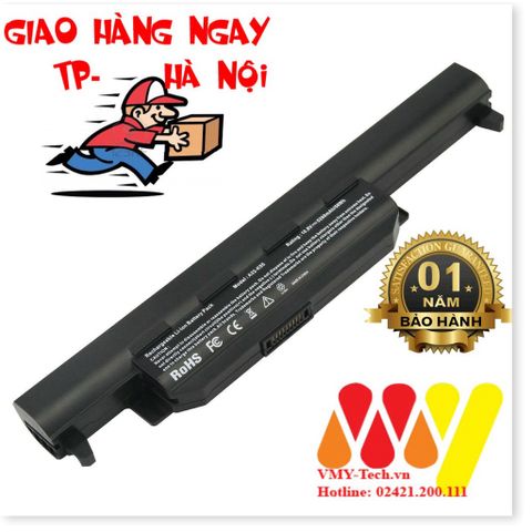 Pin Laptop Asus A75 A75A A75D A75DE A75V A75VD A75VM - Li-ion 5200mAh 6 Cell Đen - Bảo Hành 12 Tháng 1 Đổi 1