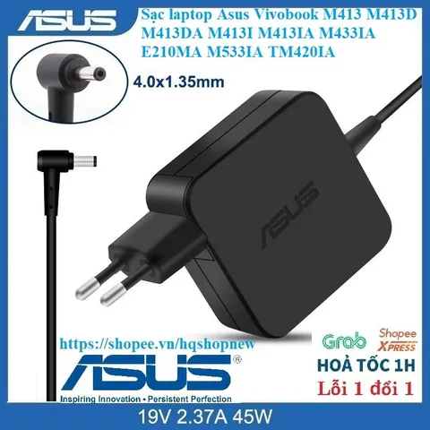 Sạc laptop Asus Vivobook M413 M413D M413DA M413I M413IA M433IA E210MA M533IA TM420IA PHỤ KIỆN LAPTOP