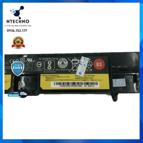 Pin Laptop Lenovo ThinkPad E570 E570C E575 - Pin Zin 6 Cell Li-ion 14.6V 41Wh, Bảo Hành 12 Tháng, Dung Lượng Cao, Thời Gian Sử Dụng Lên Đến 3 Giờ