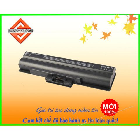 Pin Laptop Sony Vaio BPS13, BPS21, BPL21 - 6 Cell, 5200mAh, Bảo Hành 09 Tháng, Thời Gian Sử Dụng 1h30' đến 2h30'
