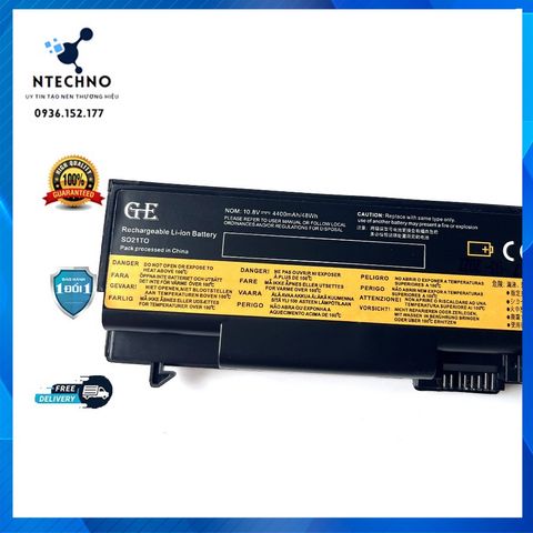 Pin Laptop Lenovo ThinkPad T430S T420S T420 6 Cell Li-ion 4400mAh - Bảo Hành 12 Tháng, Thời Gian Sử Dụng Liên Tục 3 Giờ