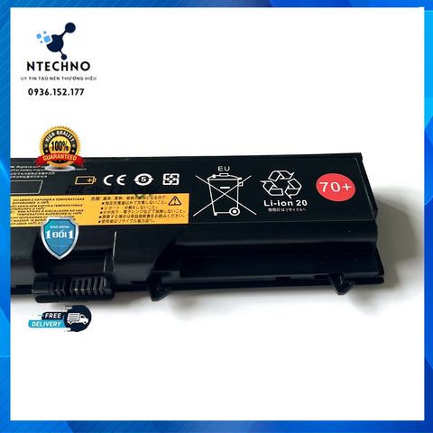 Pin Laptop Lenovo ThinkPad T430S T420S T420 6 Cell Li-ion 4400mAh - Bảo Hành 12 Tháng, Thời Gian Sử Dụng Liên Tục 3 Giờ