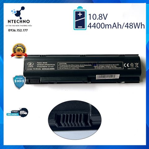 Pin Laptop HP DV1000 V6000 M2000 6 Cell Li-ion 4400mAh - Bảo Hành 12 Tháng, Thời Gian Sử Dụng Tối Đa 3 Giờ