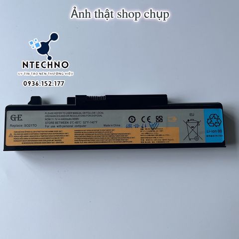 Pin Laptop Lenovo IdeaPad Y550/Y450 6 Cell Li-ion 4400mAh 11.1V - Chính Hãng Bảo Hành 12 Tháng - Phù Hợp Y450A/G