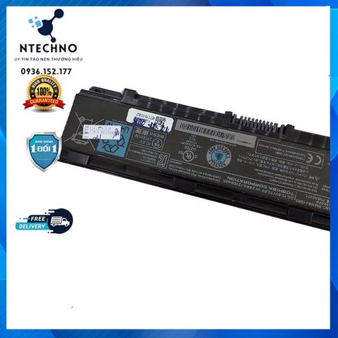 Pin Laptop Toshiba 6 Cell Li-ion - Tương Thích C800, C805, C845, P800, M800 - Bảo Hành 6-12 Tháng, Dung Lượng 2100mAh