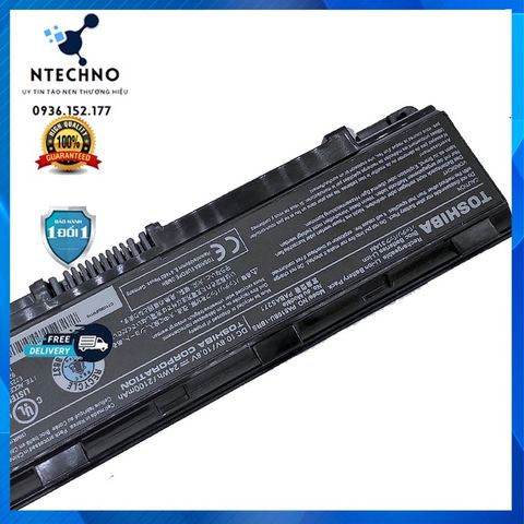 Pin Laptop Toshiba 6 Cell Li-ion - Tương Thích C800, C805, C845, P800, M800 - Bảo Hành 6-12 Tháng, Dung Lượng 2100mAh