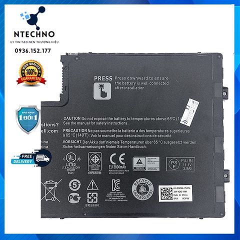 Pin Laptop Dell Inspiron 15 5547 15-5447 14-5442 5445 Zin 6 Cell Li-ion 3800mAh - Bảo Hành 6-12 Tháng, Chất Lượng Đảm Bảo