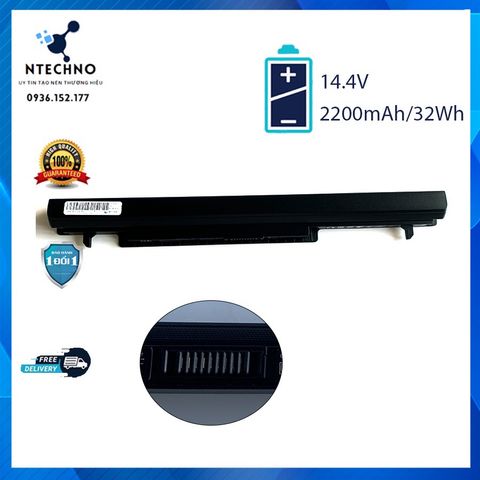 Pin Laptop Asus K46 A46E A56 S56 A31-K56 6 Cell Li-ion 2200mAh - Bảo Hành 12 Tháng, Thời Gian Sử Dụng Tối Đa 3 Giờ