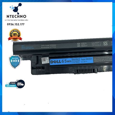 Pin Laptop Dell Inspiron 3421 3521 - Pin Zin 6 Cell Li-ion 5700mAh, Bảo Hành 6-12 Tháng, Thời Gian Sử Dụng 2,5-3 Giờ