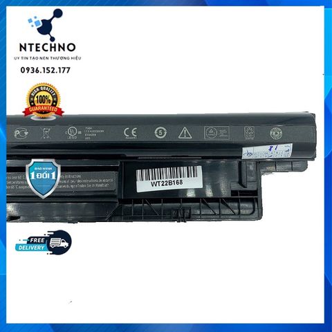 Pin Laptop Dell Inspiron 3421 3521 - Pin Zin 6 Cell Li-ion 5700mAh, Bảo Hành 6-12 Tháng, Thời Gian Sử Dụng 2,5-3 Giờ