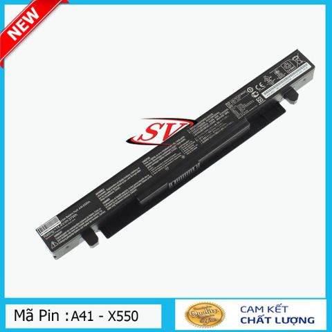 Pin Laptop Asus A41-X550 Nhập Khẩu - Dung Lượng 2200-2600mAh, Thời Gian Sử Dụng 2-3 Giờ, Tương Thích Nhiều Mẫu Máy