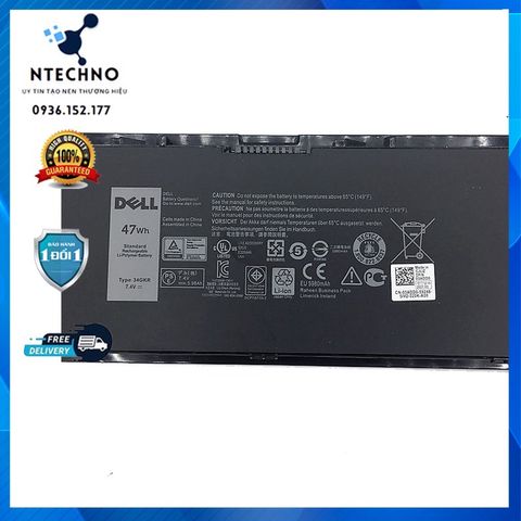 Pin Laptop Dell Latitude E7440 E7450 - Pin Zin 6 Cell Li-ion 5980mAh - Bảo Hành 6-12 Tháng, Chất Lượng Cao, Hàng Mới 100%
