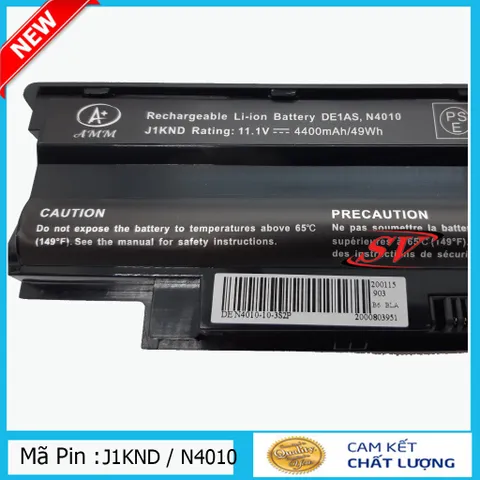 🔝 Pin Laptop Dell Inspiron N4010 J1KND N5010 N4110 N3010 Vostro 1450 N5110 14R N4120 N4010D-158 N4010-148 J1KN