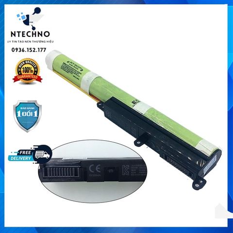 Pin Laptop Asus X541 A31N1601 Zin - 3 Cell Li-ion 3350mAh, Bảo Hành 6-12 Tháng, Thời Gian Sử Dụng 2,5-3 Giờ