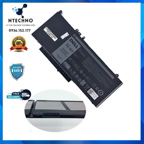 Pin Laptop Dell Latitude E5470 E5570 E5450 E5550 E5270 51wH [Pin Zin] - Chính Hãng, Bảo Hành 6-12 Tháng, Pin Li-ion Hàn Quốc 100% Mới