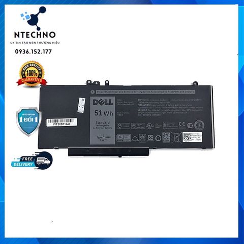 Pin Laptop Dell Latitude E5470 E5570 E5450 E5550 E5270 51wH [Pin Zin] - Chính Hãng, Bảo Hành 6-12 Tháng, Pin Li-ion Hàn Quốc 100% Mới