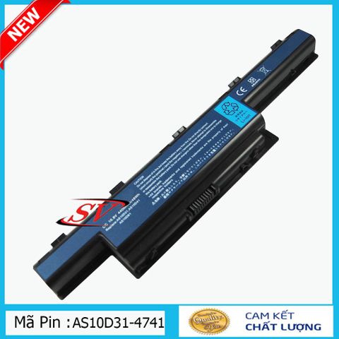 Pin Laptop ACER Aspire 4738 4733 4739 4741 4750 4752 4755 4771 - Pin Lion 6 cell 4400-5200mAh, Bảo Hành 9 Tháng, Hàng Mới 100%