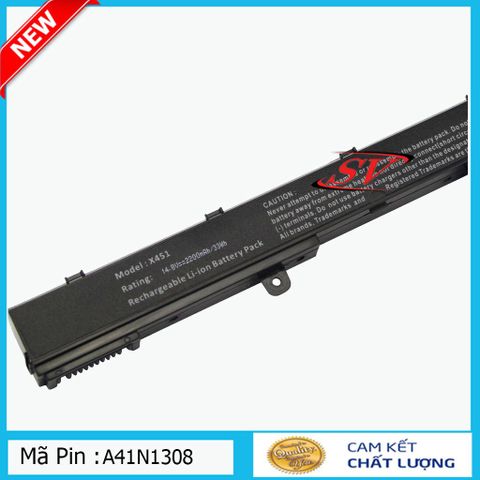 Pin Laptop Asus A41N1308 cho X551, X451, X451C, X451CA, X551C - Pin Lion 2200mAh, Mới 100%, Bảo Hành 9 Tháng