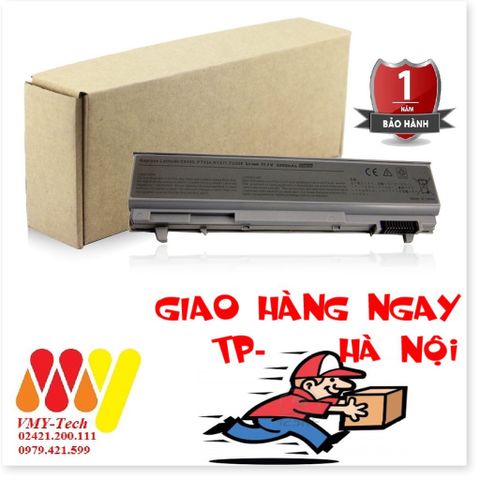 Pin Laptop Dell E6400 E6410 E6500 E6510 E8400 - Pin Thay Thế 6 Cell 4400mAh Li-ion Mới 100% - Bảo Hành 12 Tháng