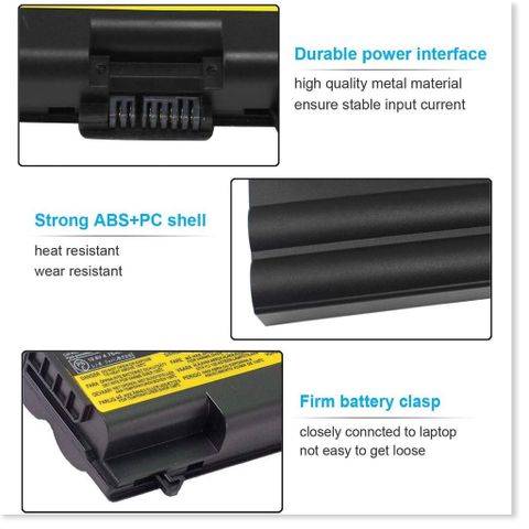 Pin Laptop Lenovo ThinkPad T410 T420 T510 T520 W510 W520 - Pin Thay Thế Mới 100%, Dung Lượng 4400-5200 mAh, Bảo Hành 12 Tháng