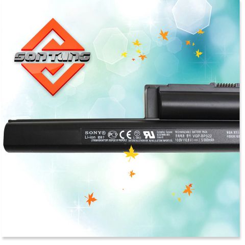 Pin Laptop Sony Vaio VGP-BPS22 VGP-BPS22A VGP-BPL22 - Pin Li-ion 5200mAh Đen, Bảo Hành 09 Tháng cho VPC-EA Series