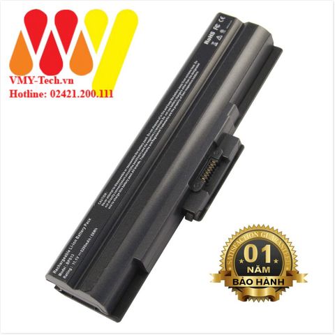 Pin Laptop Sony BPS13 VGP-BPL13 6 Cell 11.1V 4400-5200mAh - Thay Thế Chất Lượng Cao, Bảo Hành 12 Tháng