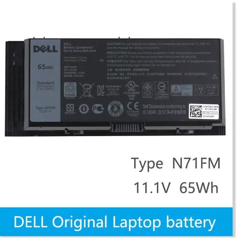🔜 Pin Laptop Dell Precision M4600 M4700 M4800 M6600 M6700 M6800