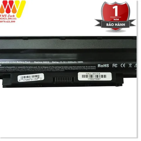 🔜 Pin laptop Dell 14R N4110 N4010 13R N3010 N3520 4110 4010