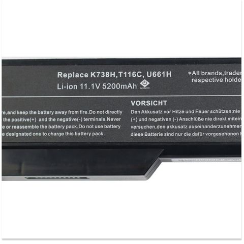 Pin Laptop Dell Vostro 6 Cell 5200mAh Thay Thế cho 1310 1320 1510 1520 2510 1720 1721 - Pin Li-ion Chất Lượng Cao