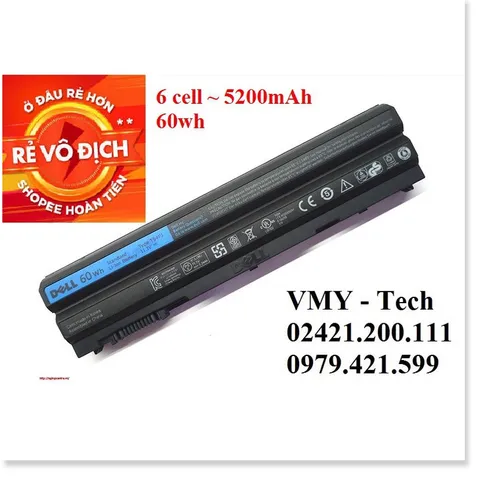 🔜 Pin laptop dell Latitude: E5420, E5430, E5520, E5530, E6420, E6430 ,E6520, E5420. E6440 E6450