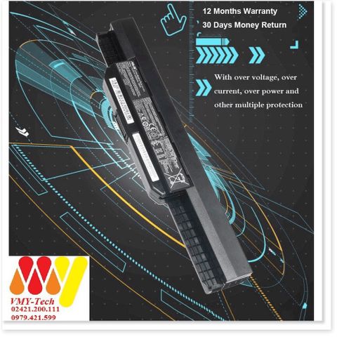 Pin Laptop ASUS X44C/X44HR/X44L/X44LY/X44H/X44HY - Pin Li-ion 6 Cell 5200mAh, Bảo Hành 12 Tháng, Chính Hãng, Giá Cạnh Tranh